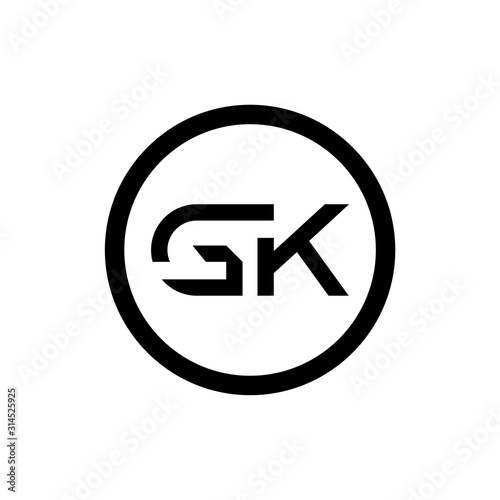 Free Download Initial GK Letter Linked Logo. GK letter Type Logo Design vector Template. Abstract Letter GK logo Design - GFXLoad