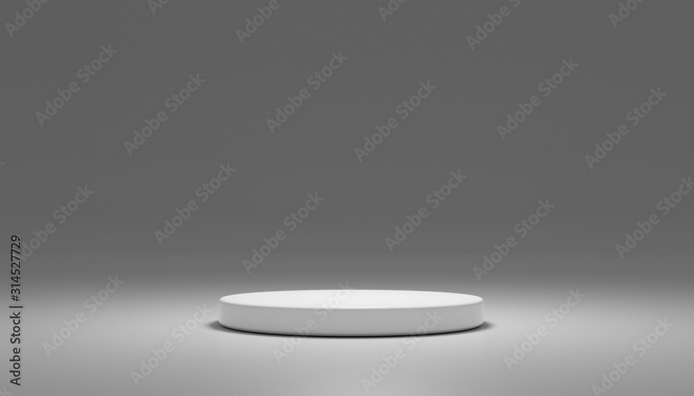 Mock up 3d rendered illustration with geometric shapes white podium & golden platforms for cosmetic product presentation.design with circle empty space. Abstract composition in modern style. Mock up 3d rendered illustration with geometric shapes white podium & golden platforms for cosmetic product presentation.design with circle empty space. Abstract composition in modern style.