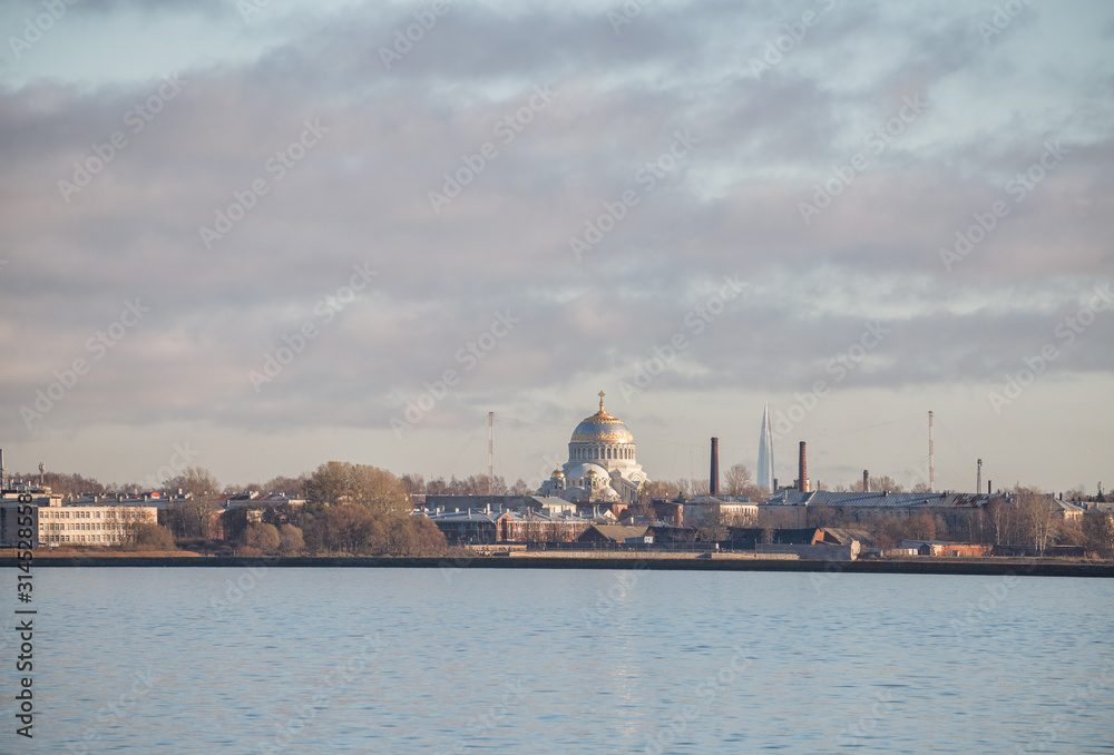 View of Kronstadt from Gulf of Finland View of Kronstadt from Gulf of Finland