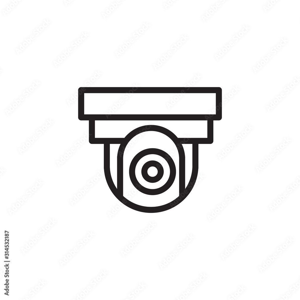 Surveillance camera icon vector design Surveillance camera icon vector design
