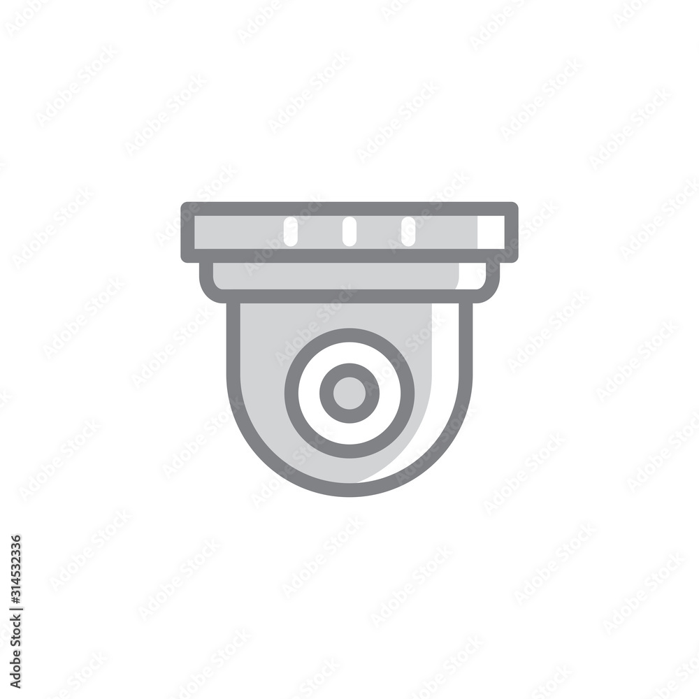 Surveillance camera icon vector design Surveillance camera icon vector design