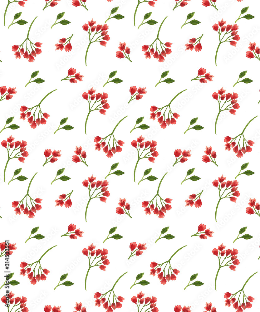 A seamless pattern with a floral pattern for decoration on a white background A seamless pattern with a floral pattern for decoration on a white background