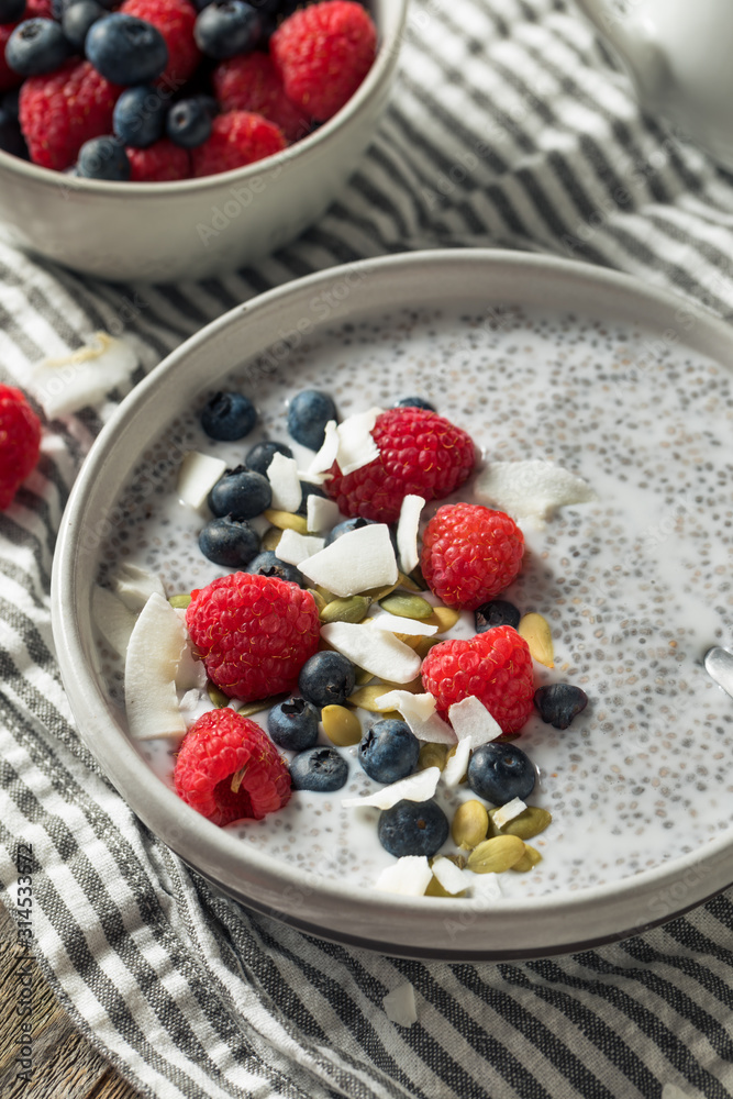 Homemade Chia Seed Pudding Bowl Homemade Chia Seed Pudding Bowl