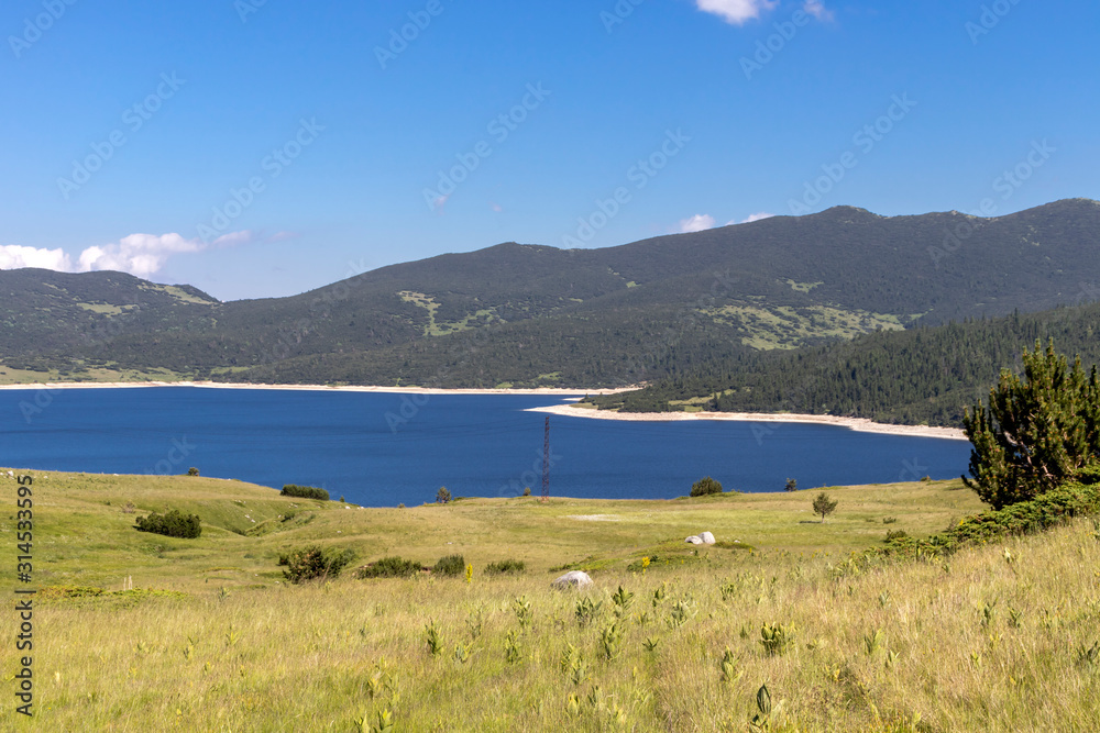 Panorama of Belmeken Reservoir, Rila mountain, Bulgaria Panorama of Belmeken Reservoir, Rila mountain, Bulgaria
