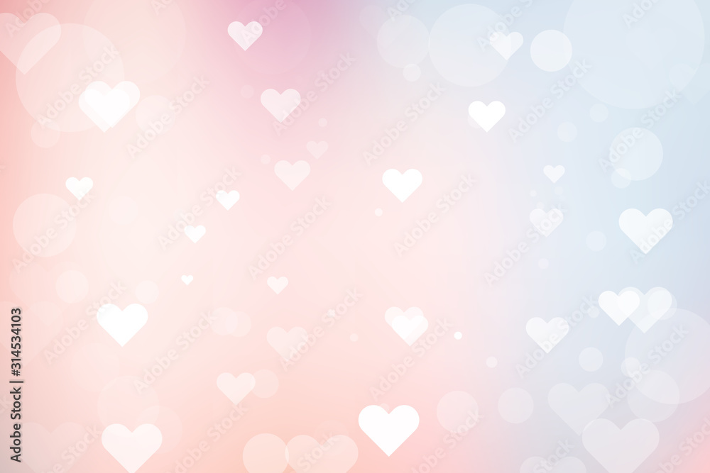 abstract bokeh background with heart for Valentine's day abstract bokeh background with heart for Valentine's day