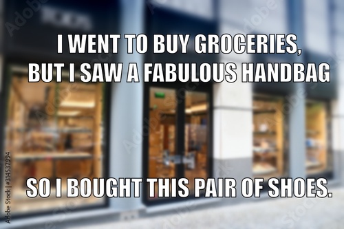фотографія Shopping problems meme