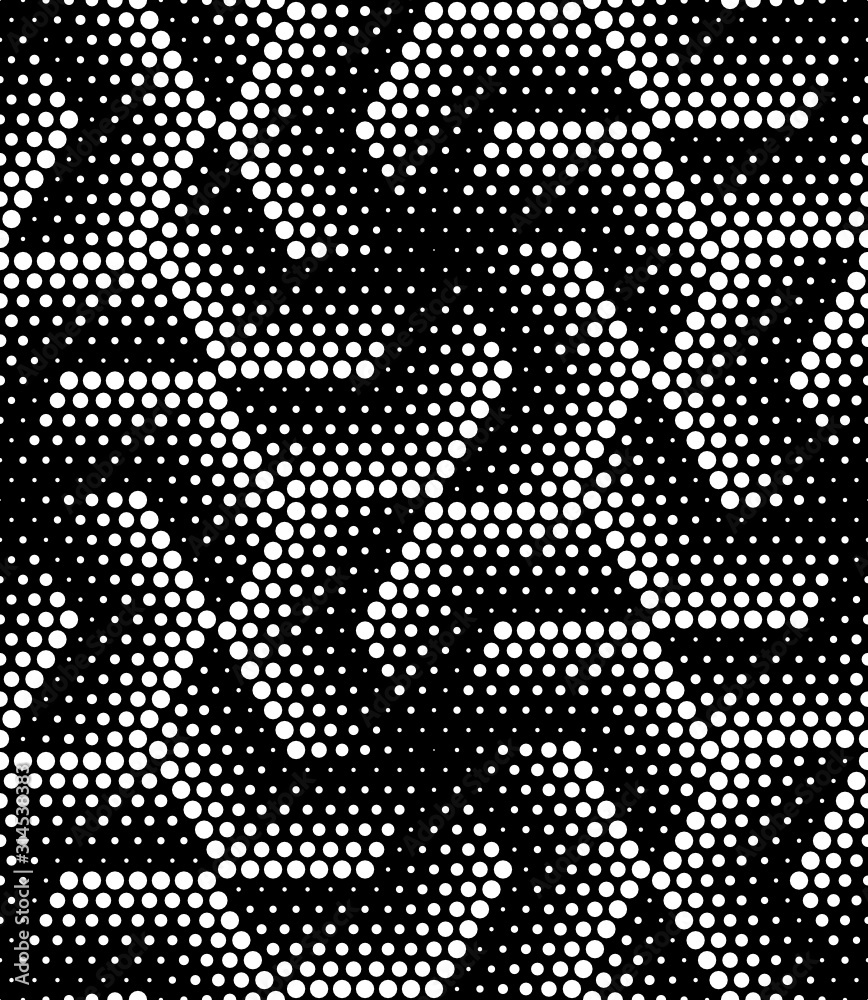 Vector geometric seamless pattern. Modern geometric background. A grid of dots.