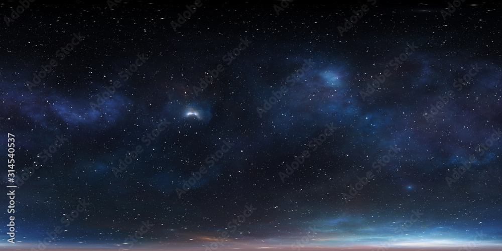 360 degree space background with nebula and stars, equirectangular projection, environment map. HDRI spherical panorama. 360 degree space background with nebula and stars, equirectangular projection, environment map. HDRI spherical panorama.