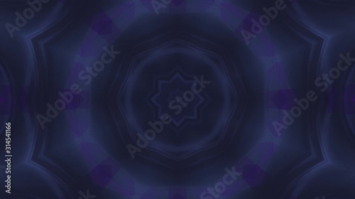 Kaleidoscope Mandala Art Design Abstract Background Loop