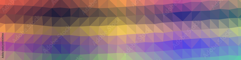 Fototapeta premium Abstract Trianglify gradient Generative Art background illustration