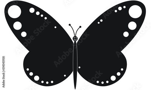 Butterfly silhouette