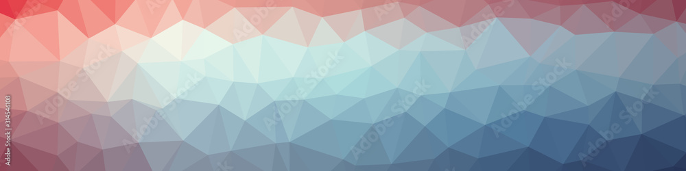 Fototapeta premium Abstract Trianglify gradient Generative Art background illustration