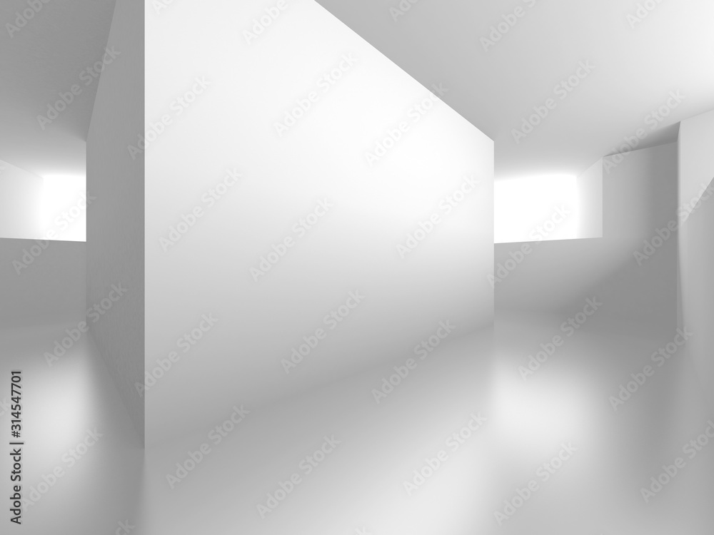Futuristic White Architecture Design Background Futuristic White Architecture Design Background