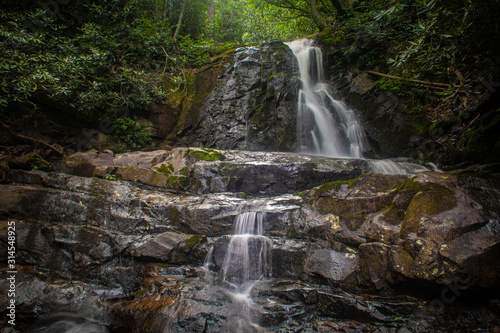 Laurel Falls - a waterfall in Great Smoky Mountains National Park