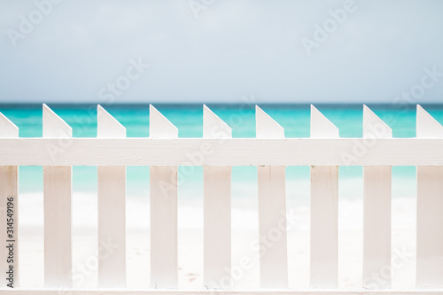Fence on the beach