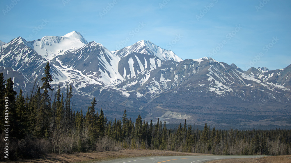 St Elias Mountains and Alaska Highway - Yukon Territory, Canada