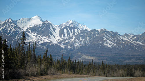 St Elias Mountains and Alaska Highway - Yukon Territory, Canada