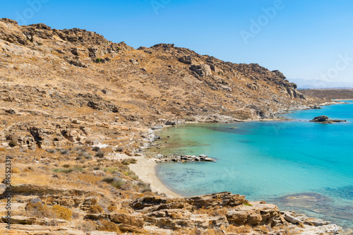 Perikopetra beach on Paros island in Greece