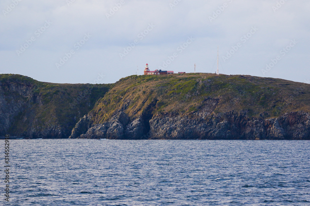 Cape Horn lighthouse seen from the north - Chile Cape Horn lighthouse seen from the north - Chile