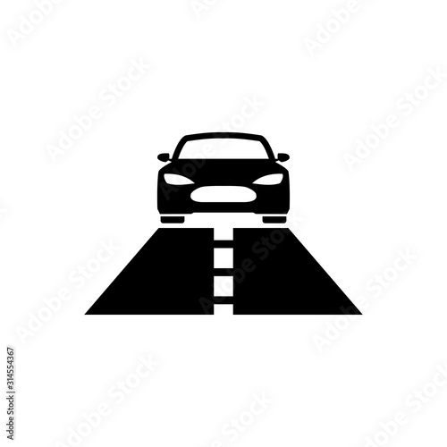 Road sign design icon trendy