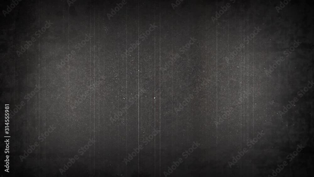 Vintage grunge video with dust grain texture overlay effects for film with space for text or image