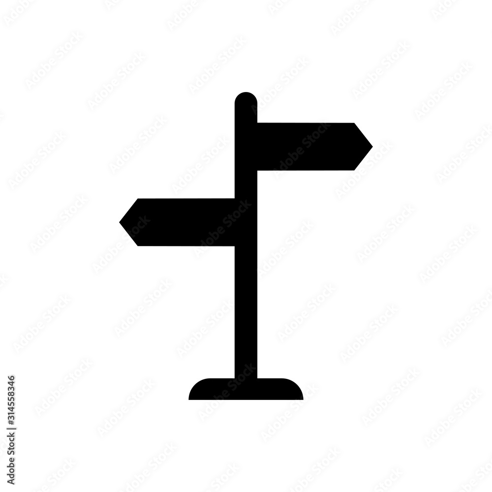 Direction sign trendy design template Direction sign trendy design template