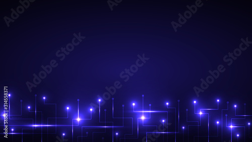 dark blue circuit