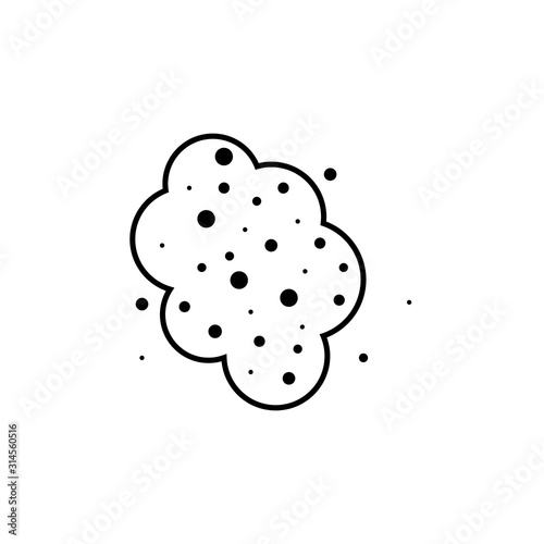 Dust icon simple design. Vector esp10
