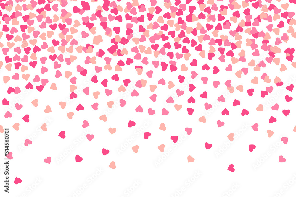 Valentines heart rain background illustration Valentines heart rain background illustration