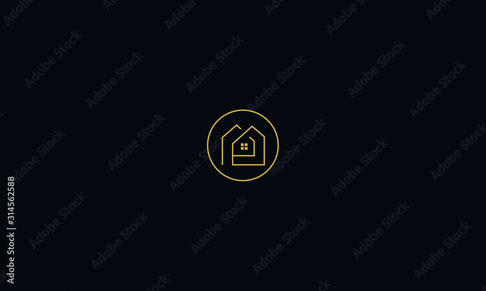 a line art icon logo of a house a line art icon logo of a house