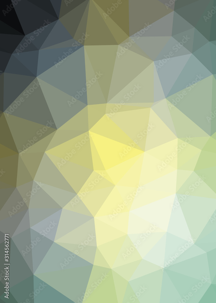 Obraz premium Abstract Trianglify gradient Generative Art background illustration