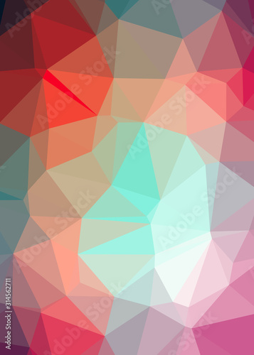 Abstract Trianglify gradient Generative Art background illustration