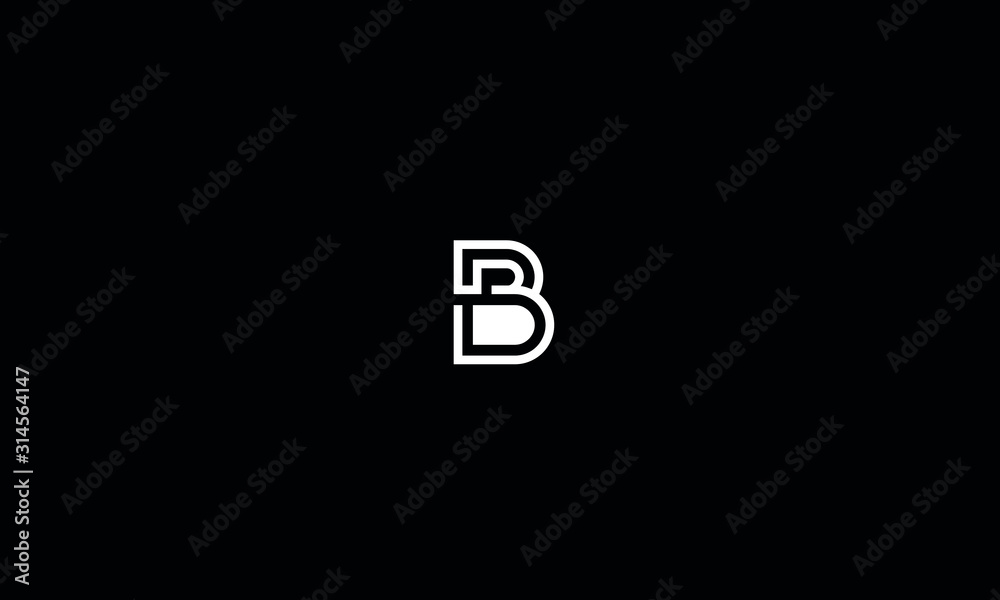 Alphabet letter monogram icon logo B Alphabet letter monogram icon logo B