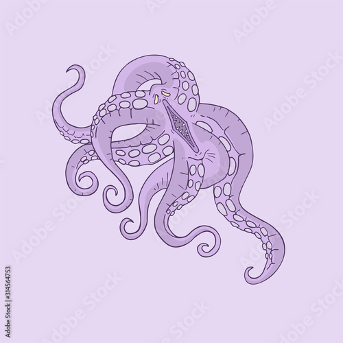 octopus creature illustration