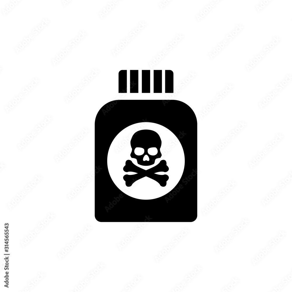 Obraz premium Poison bottle icon