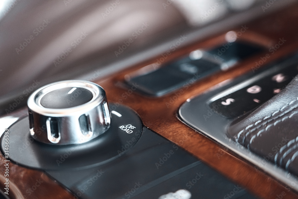 Tuner with ride modes on automobile dashboard Tuner with ride modes on automobile dashboard