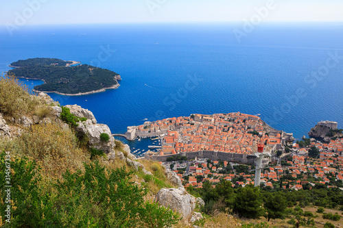 View of the old town of Dubrovnik, Croatia