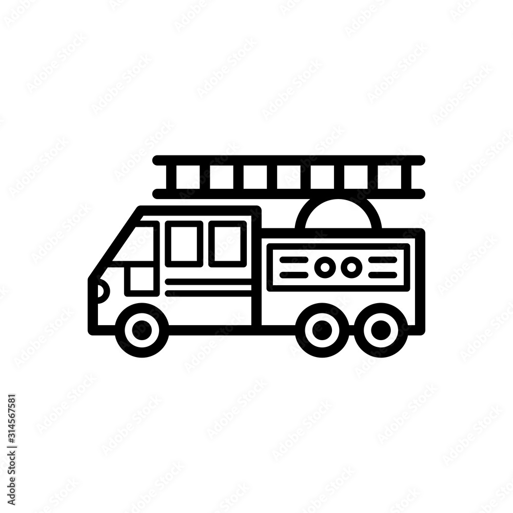 Fire Engine Truck icon trendy