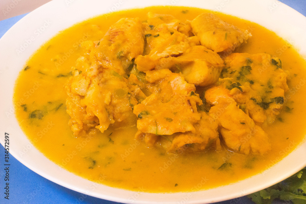 Braised Fish Fillet or Stew fish. Cooked fish made with tomatoes, onions, peppers and coriander. Braised Fish Fillet or Stew fish. Cooked fish made with tomatoes, onions, peppers and coriander.