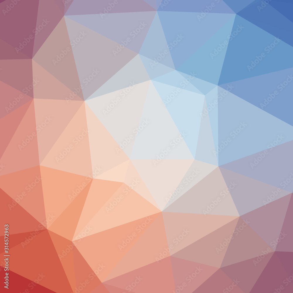 Obraz premium Abstract Trianglify gradient Generative Art background illustration