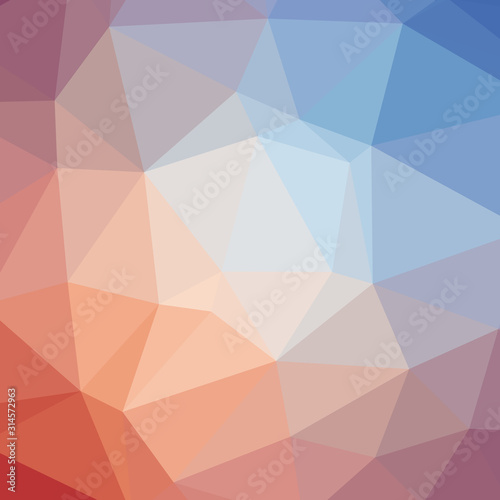 Abstract Trianglify gradient Generative Art background illustration