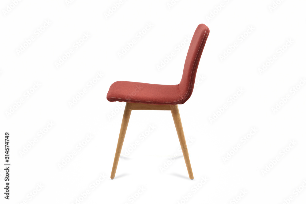 Maroon chair isolated on white background Maroon chair isolated on white background