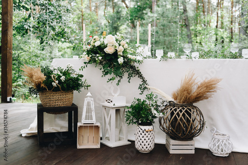 Wallpaper Mural Various decor items at a wedding venue decorated for a stylish boho wedding  Torontodigital.ca