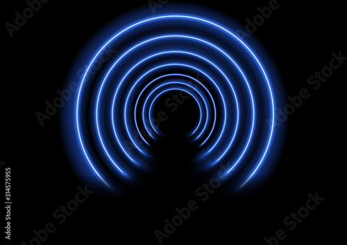 Neon tunnel effect