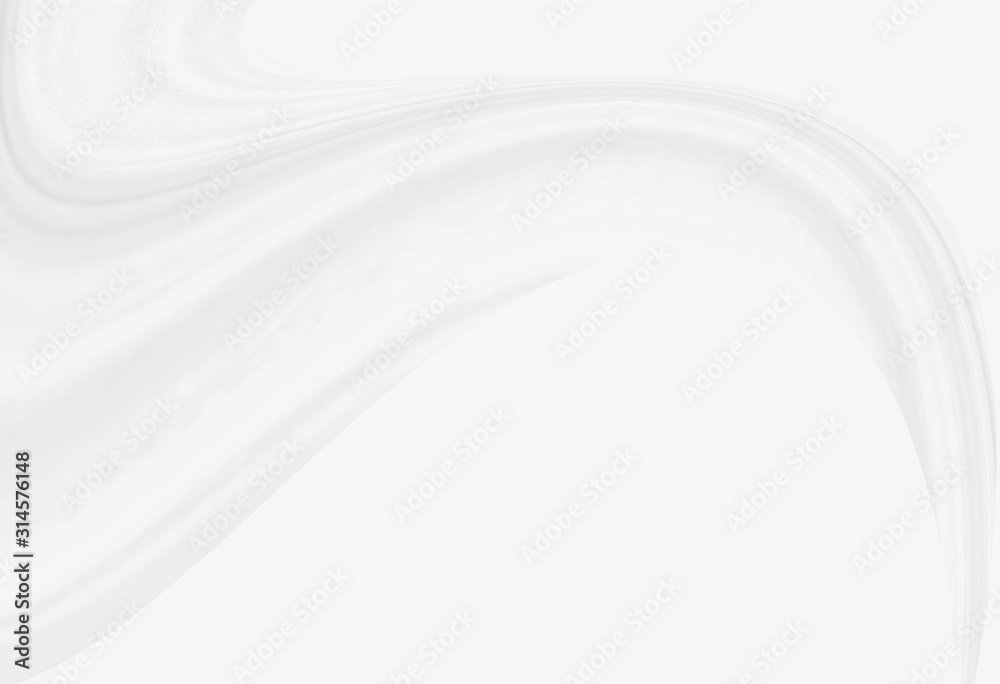 Naklejka premium White abstract background of white fabric texture with elegant soft wave curved pattern on silk satin cloth textile