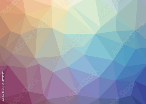 Abstract Trianglify gradient Generative Art background illustration