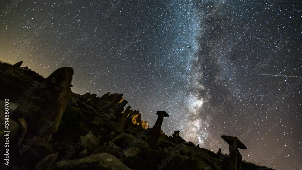 Timelapse des étoiles au Montenvers, Chamonix, France