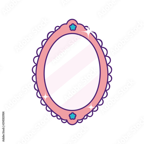 cute mirror decoration bright accessory icon
