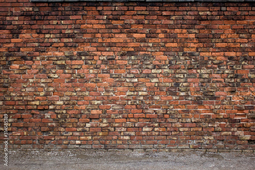 Distressed Brick Wall Texture Background. 