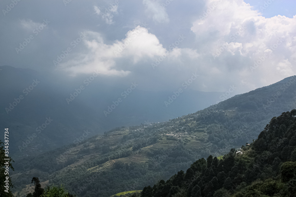 Beautiful shot of The Himalaya Mountain of Nepal